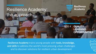 Resilience Academy:
the approach
Resilience Academy trains young people with tools, knowledge,
and skills to address the w...