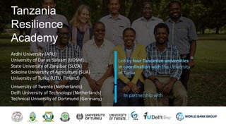 Tanzania Resilience Academy
University of Twente (Netherlands)
Delft University of Technology (Netherlands)
Technical Univ...