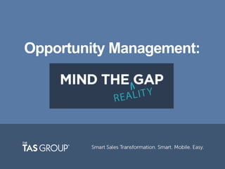 Opportunity Management: 
 