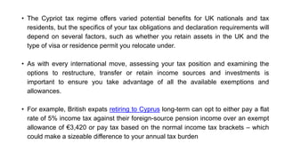 Ir59 Example Cyprus The Tax Implications of Moving to Cyprus From the UK.pptx