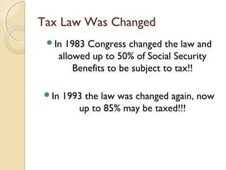 The taxing of_social_securitytrainingsite