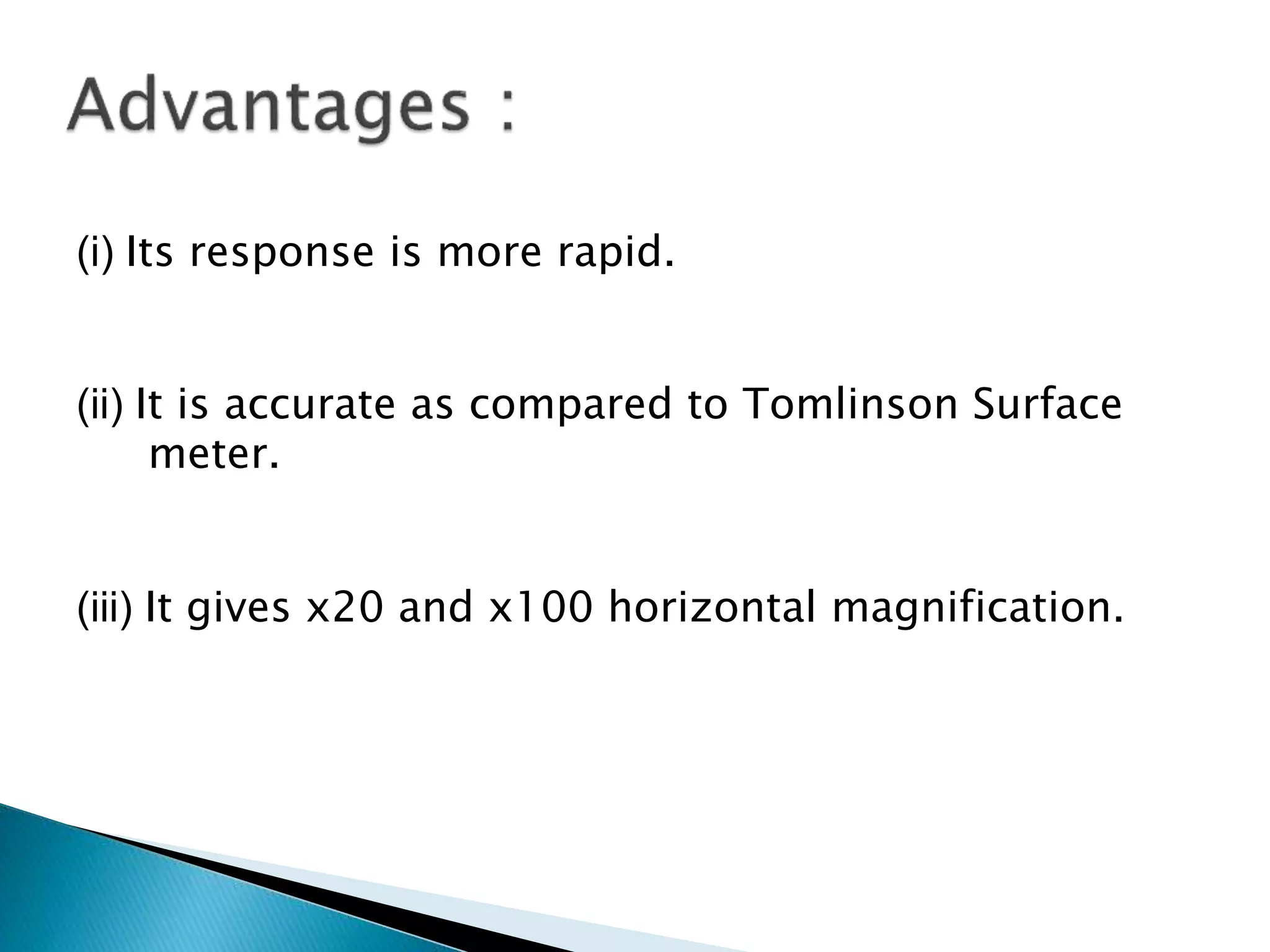 The taylor hobson talysurf surface roughness tester PPT