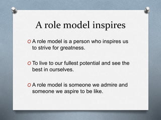 The teacher as a role model | PPTX
