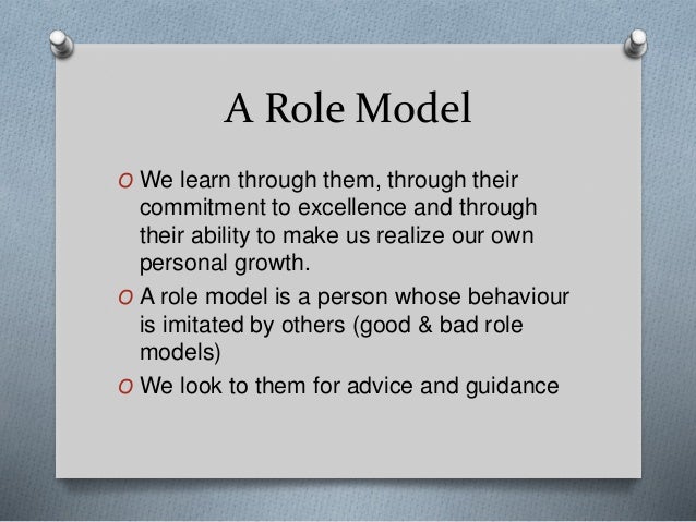 be a good role model essay