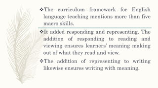 The teaching of english in k to 12 | PPTX