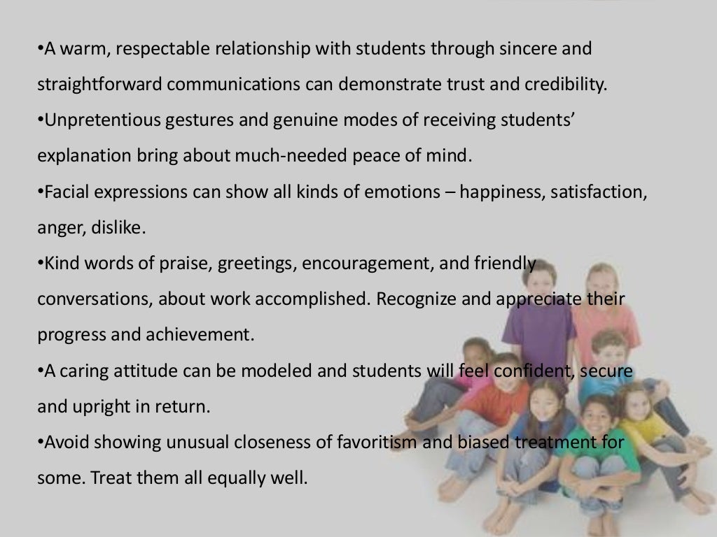 The Teacher In the Classroom & In the Community Part 1