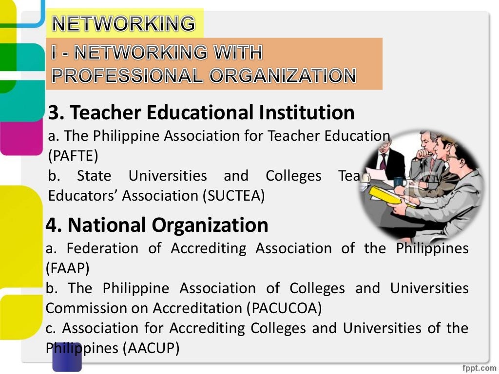 The Teaching Profession Linkages & Networking with Organizations