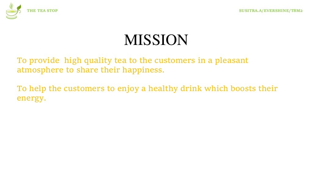 Business Plan /The tea shop