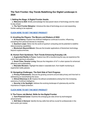 Unveiling the Latest Tech Trends: Digital Era Mastery