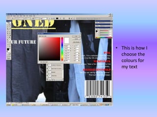 This is how I choose the colours for my text