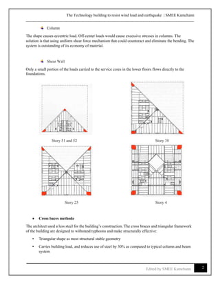 The technologies of building resists the wind load and earthquake | PDF