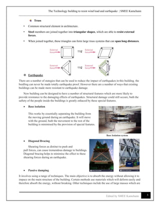 The technologies of building resists the wind load and earthquake | PDF