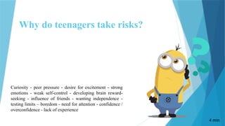 Understanding the Teenage Brain: Risk, Reward, and Development | PPTX