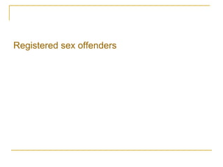 Registered sex offenders 