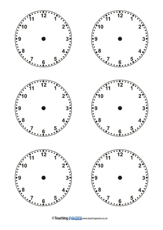 1. 
6:30 
2. 
3:30 
4. 
7:00 
5. 
11:15 
7. 
2:15 
8. 
1:45 
1. 
6:30 
4. 
7:00 
7. 
2:15 
1. 
6:30 
2. 
3:30 
4. 
7:00 
5. 
11:15 
1. 
6:30 
4. 
7:00 
1. 
6:30 
2. 
3:30 
4. 
5. 
1. 
6:30 
4. 
© www.teachingpacks.co.uk 
 