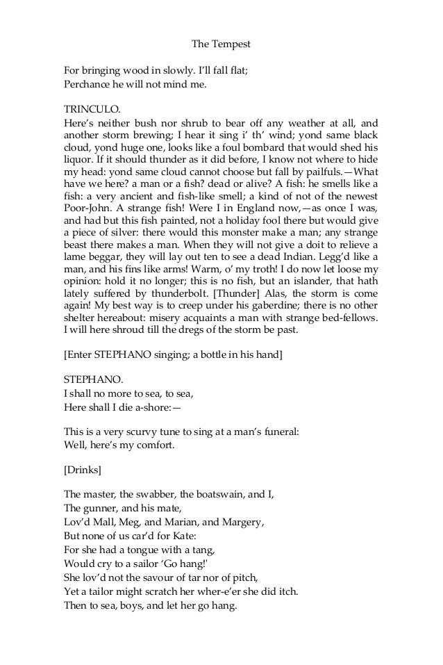 The tempest - william shakespeare