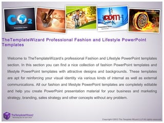 Fashion and Lifestyle PowerPoint Template - Fashion and Lifestyle PPT…