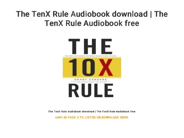 the 10x rule audiobook free download the 10x rule audiobook free download