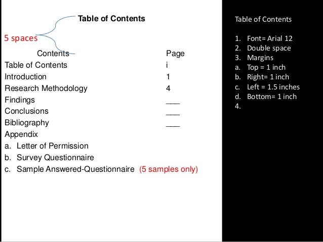 financial term paper format