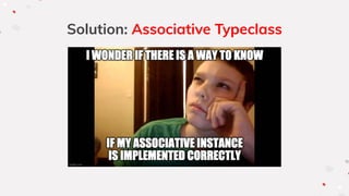 Solution: Associative Typeclass
 