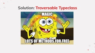 Solution: Traversable Typeclass
 