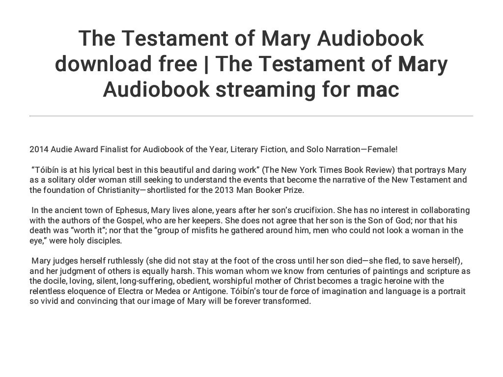 the testament of mary audiobook the testament of mary audiobook