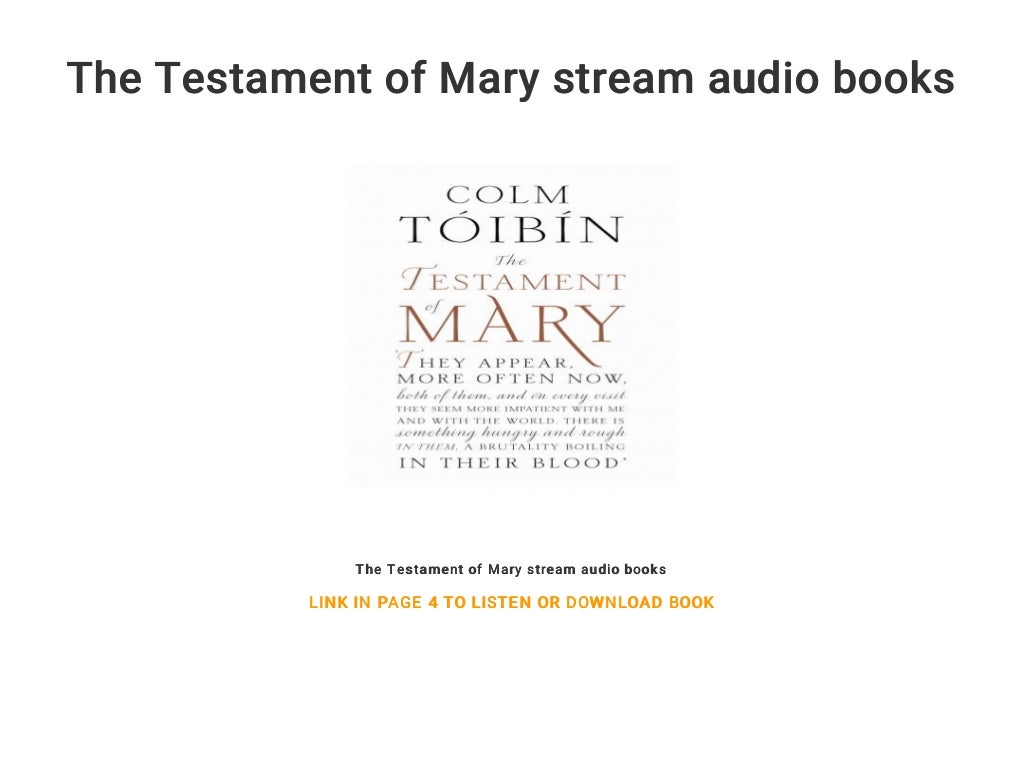 the testament of mary audiobook the testament of mary audiobook