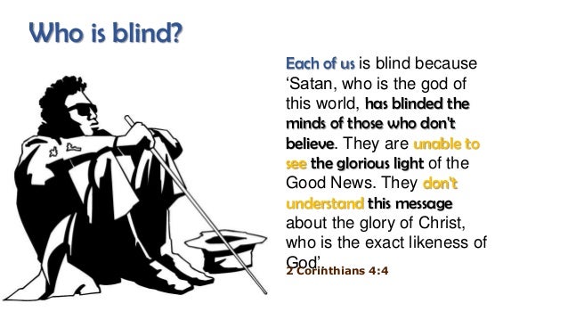 The Blind man that Jesus Heals