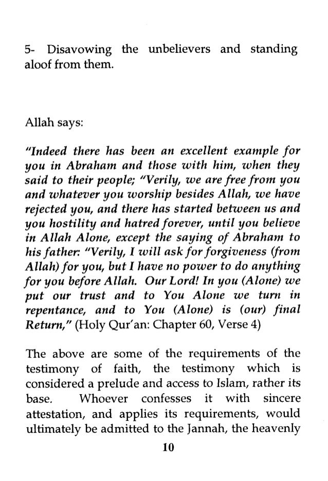 The testimony of faith