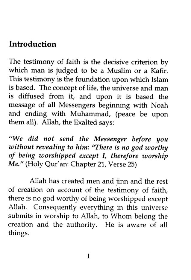 The testimony of faith