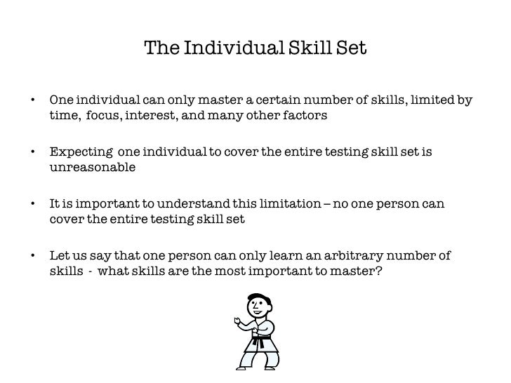 6 the individual skill set