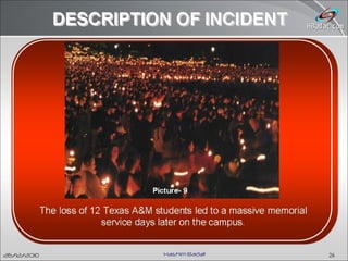 INCIDENT ANALYSIS,TEXAS A & M UNIVERSITY BONFIRE COLLAPSE, A Process Safety Management Perspective 