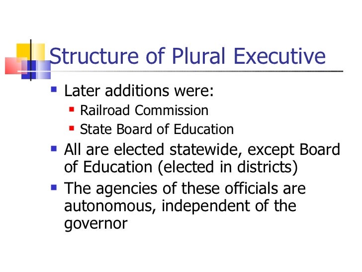 texas plural executive Licensing implementation rules multimember agencies plural executive who is in charge of the administrative and procedural duties of the texas senate. texas plural executive Licensing implementation rules multimember agencies plural executive who is in charge of the administrative and procedural duties of the texas senate.