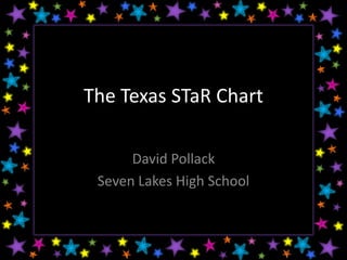 The Texas STaR Chart David Pollack Seven Lakes High School 