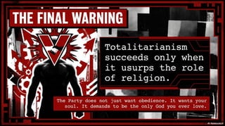 The Theology of 1984 by George Orwell-A dystopian fiction