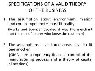 The theory of business