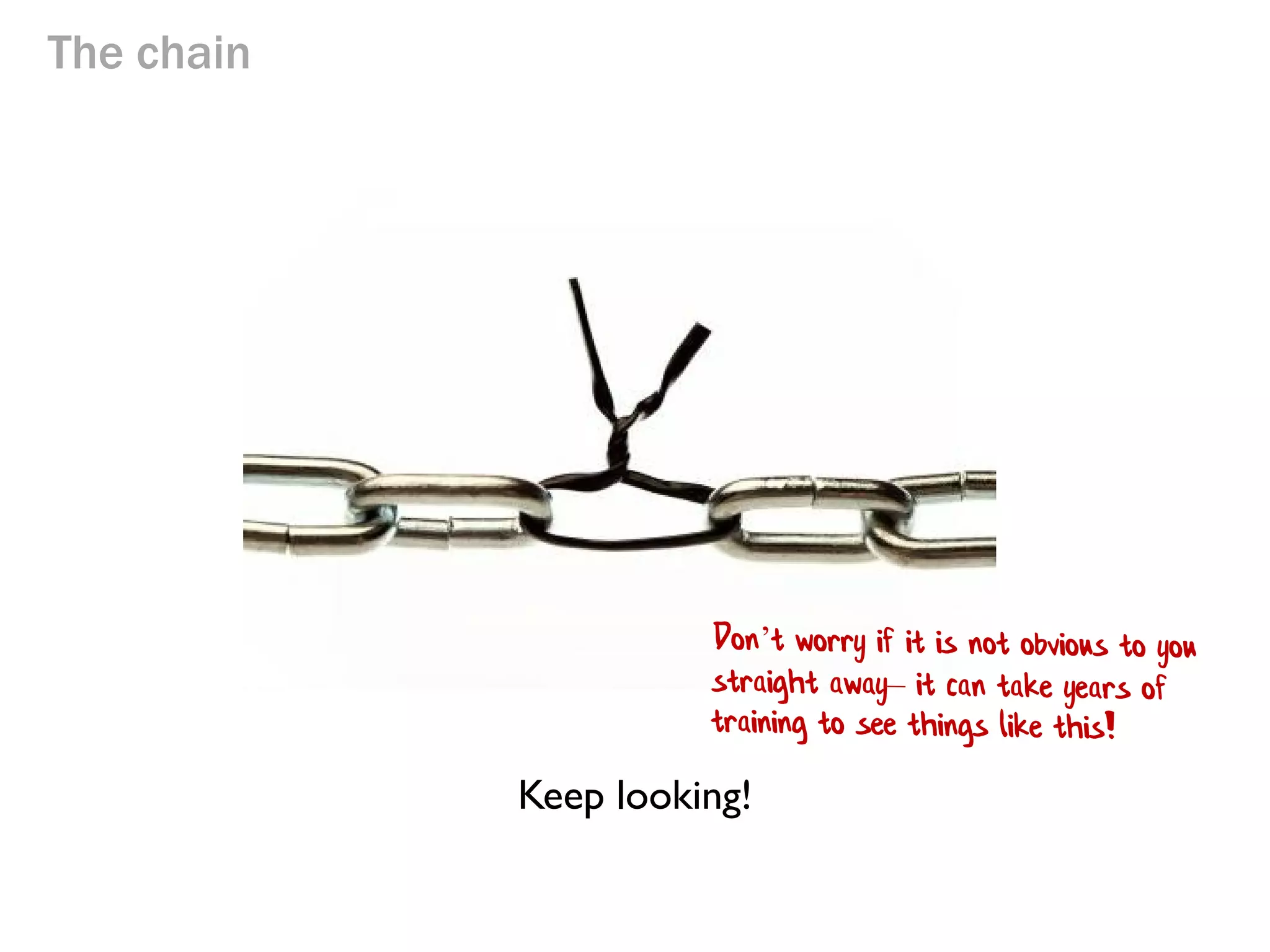 The chain

Keep looking!

 