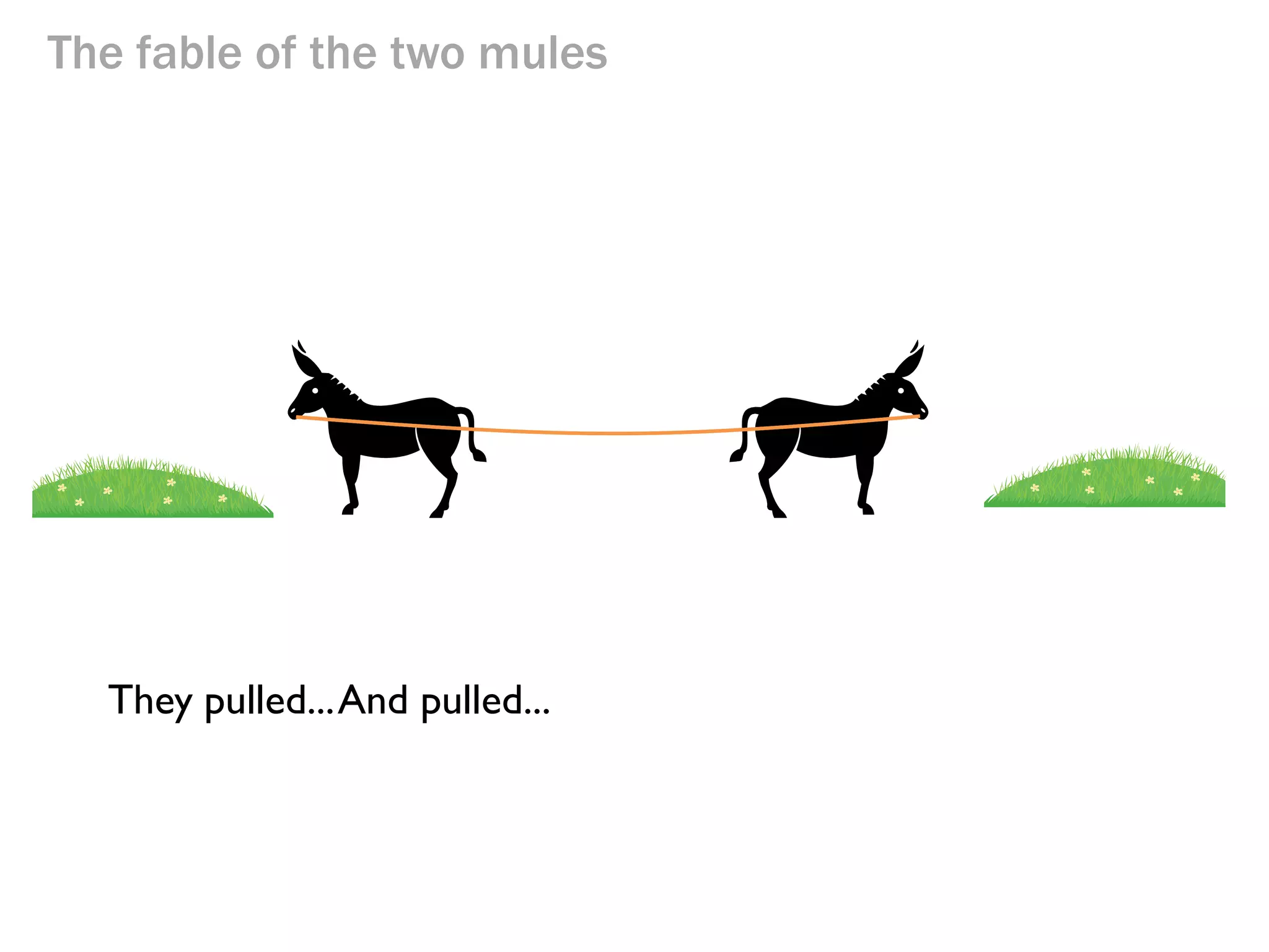 The fable of the two mules

They pulled...

 