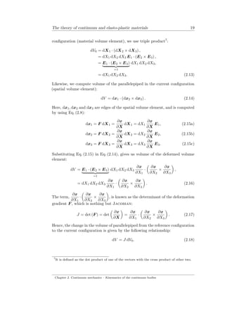 The theory of continuum and elasto plastic materials | PDF