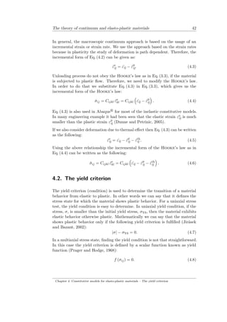 The theory of continuum and elasto plastic materials | PDF
