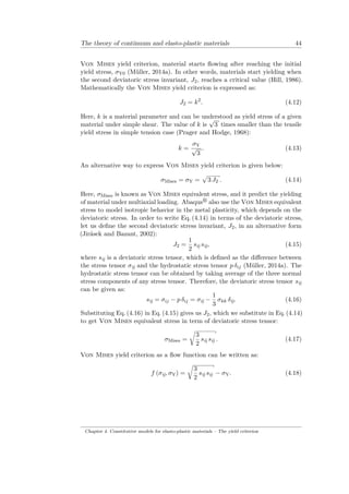The theory of continuum and elasto plastic materials | PDF