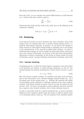 The theory of continuum and elasto plastic materials | PDF