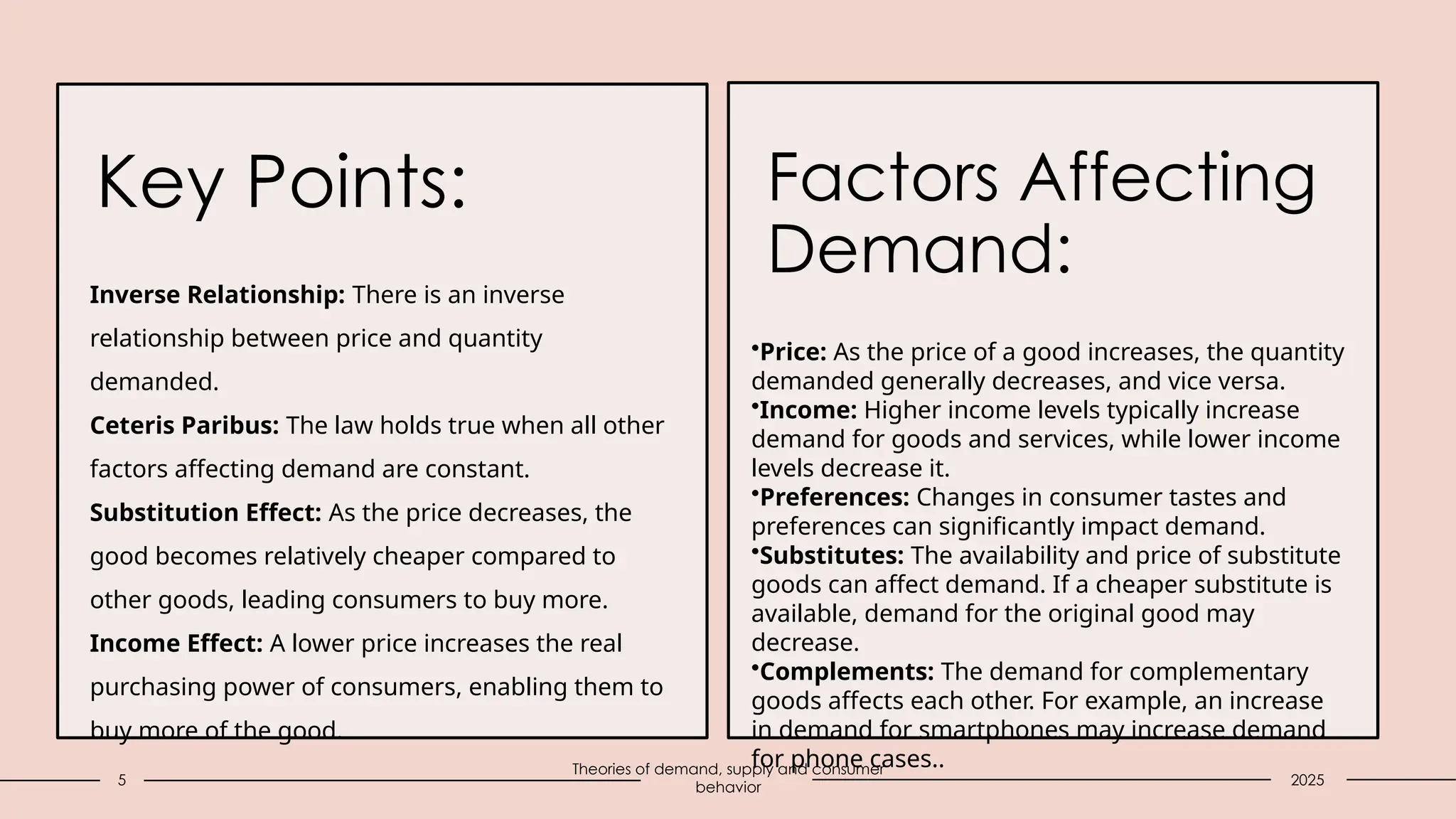 The Theory of Demand and Theory of Supply | PPTX