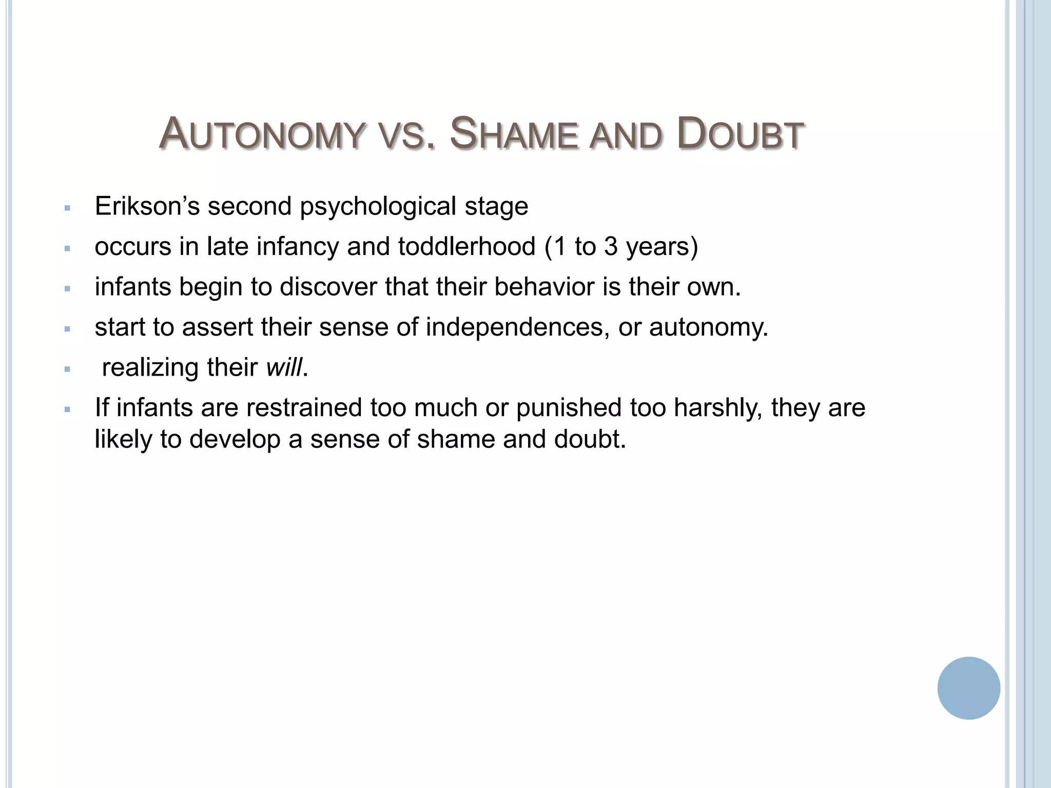 experienced in the first year 