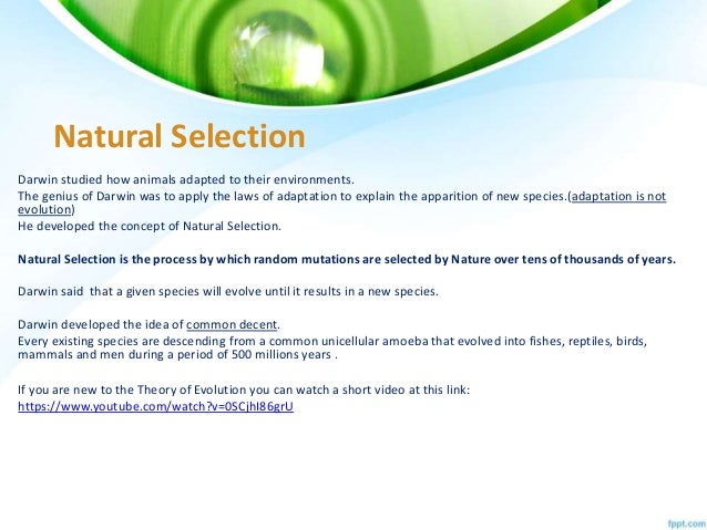 Concept Of Natural Selection Given By Darwin Concept Of Natural Selection Given By Darwin
