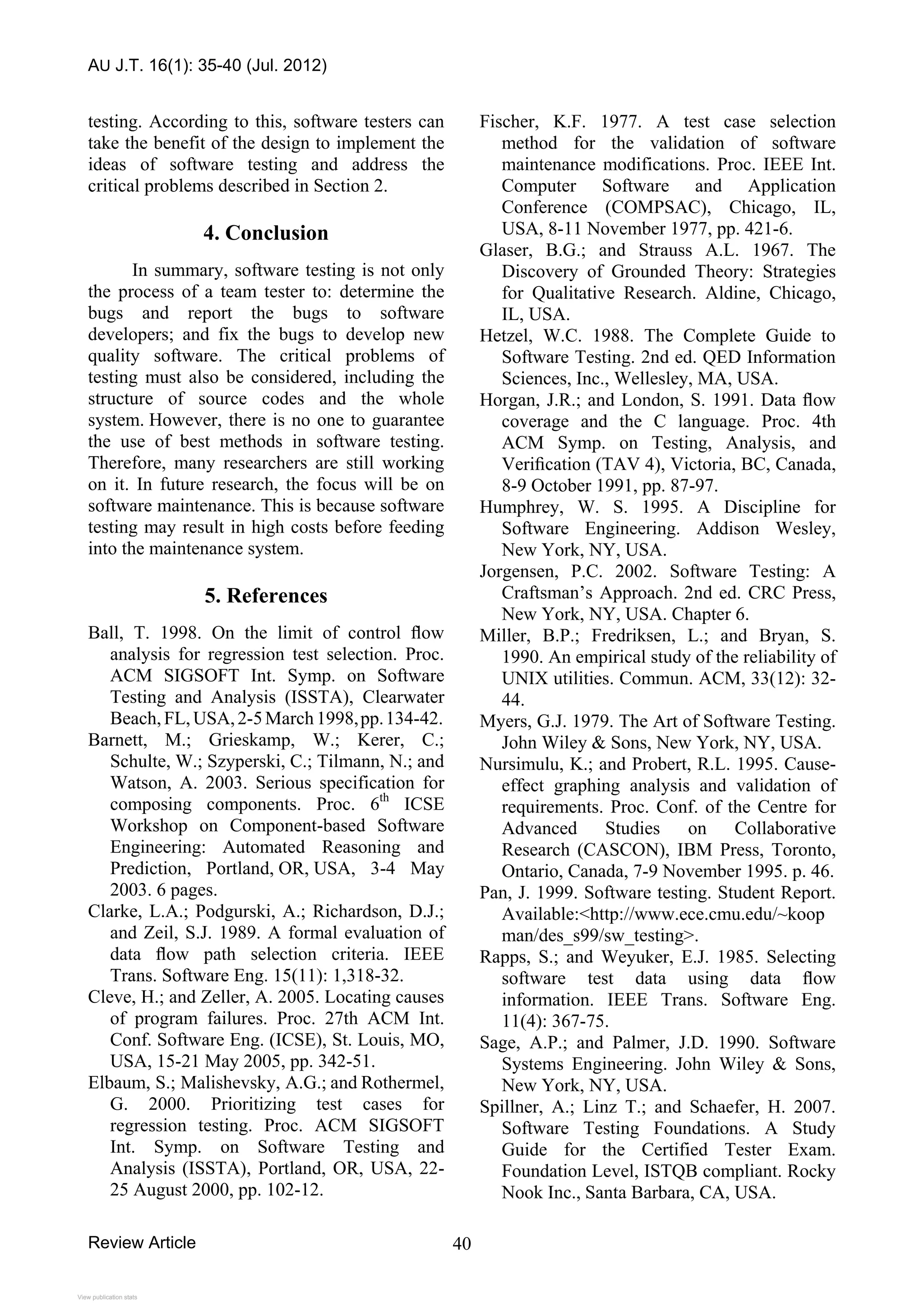 Thetheoryofsoftwaretesting