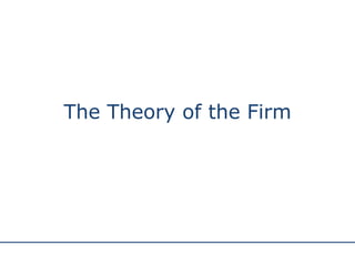 The Theory of the Firm 