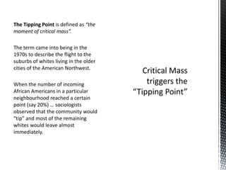 The theory of tipping points