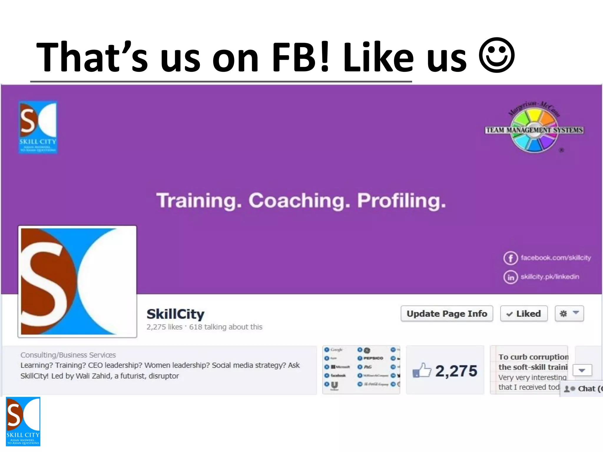 Fb.com/skillcity - Like us 

 