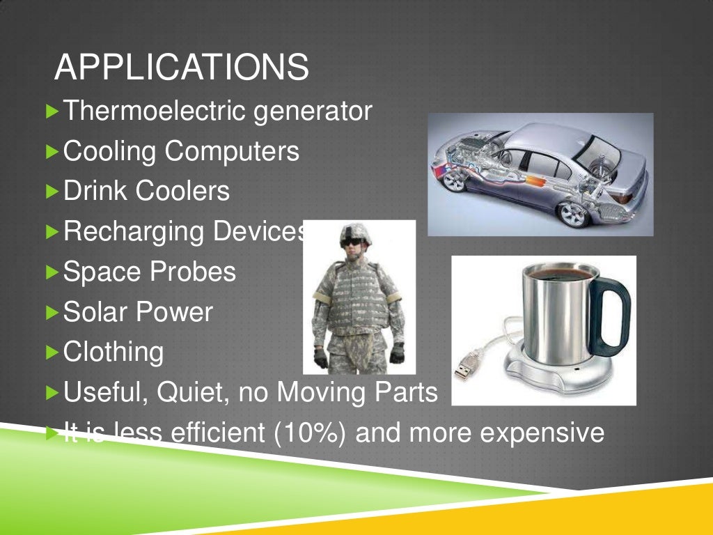 The thermo electric effect